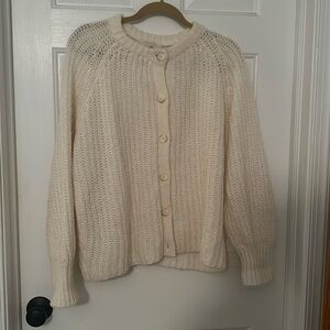 Sézane Emile sweater cardigan gently worn